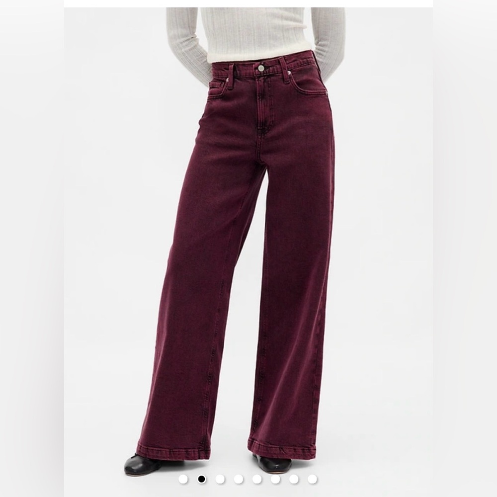 GAP High Rise Stride Wide-leg Jeans
